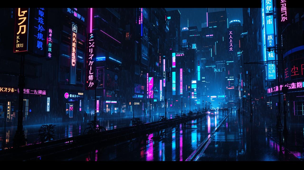 虫虫漫画 - 赛博朋克未来都市全景